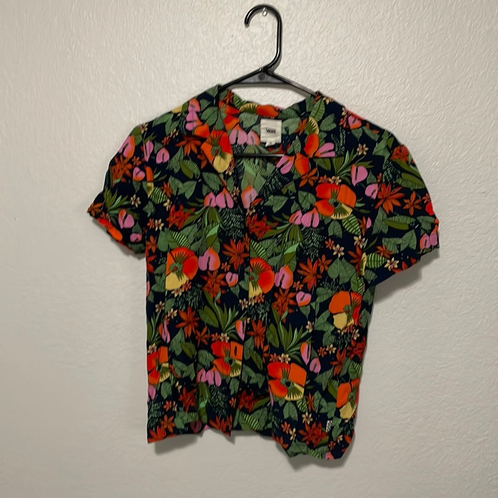 Vans Hawaiian button down shirt floral print